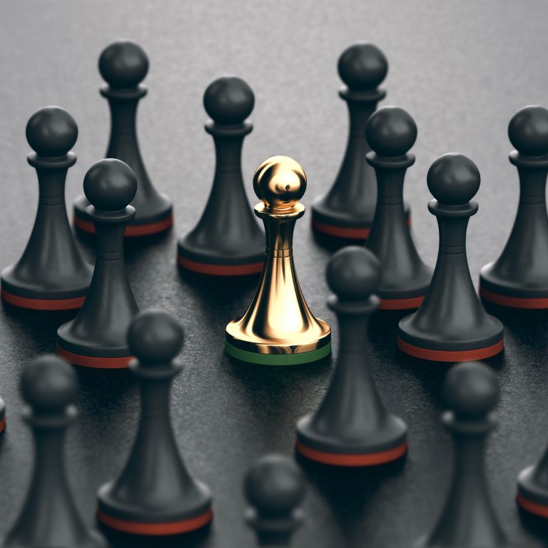 Unique Selling Point stands out on a chess board